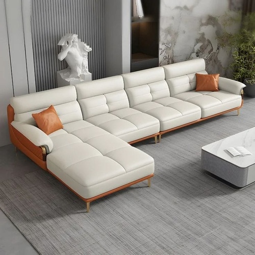 Premium Cream L-Shape Sofa